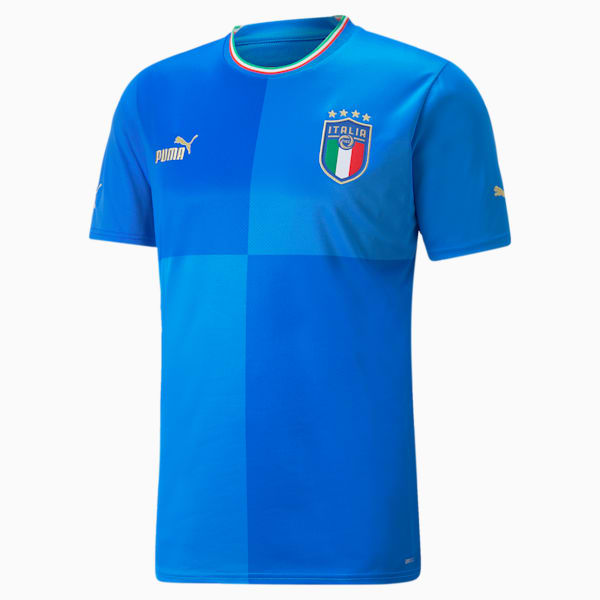 Réplica del Jersey de local de Italia 22/23 para hombre, Ignite Blue-Ultra Blue, extralarge