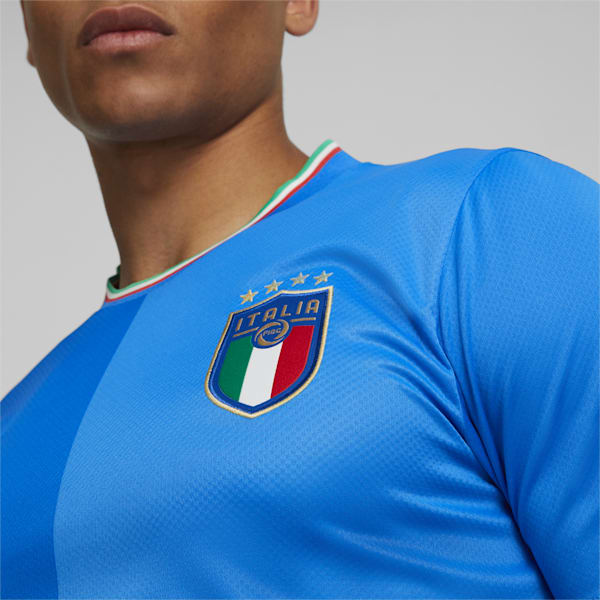 メンズ FIGC イタリア ホーム 半袖 レプリカ シャツ, Ignite Blue-Ultra Blue