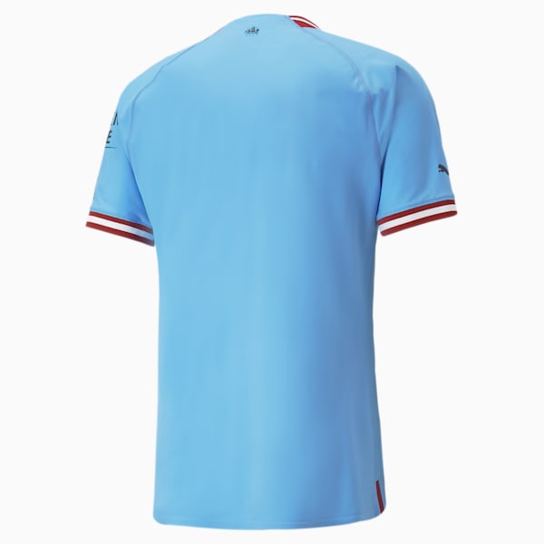 Manchester City F.C. Home 22/23 Authentic Jersey Men, Team Light Blue-Intense Red
