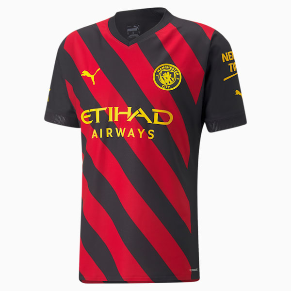 Manchester City F.C. Away 22/23 Authentic Jersey Men, Puma Black-Tango Red, extralarge-GBR