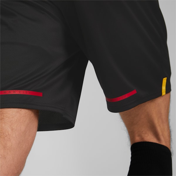 Shorts para hombre réplica del Manchester City F.C.22/23, Puma Black-Tango Red, extralarge