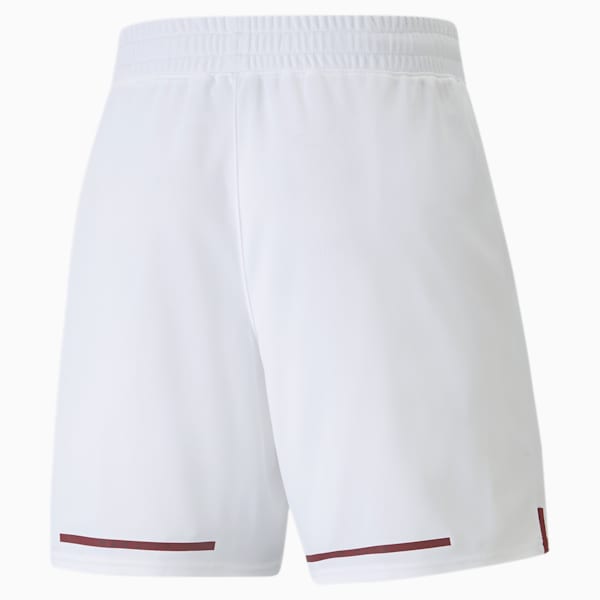 Réplica de shorts Manchester City F.C. '22/'23 para hombre, Puma White-Intense Red