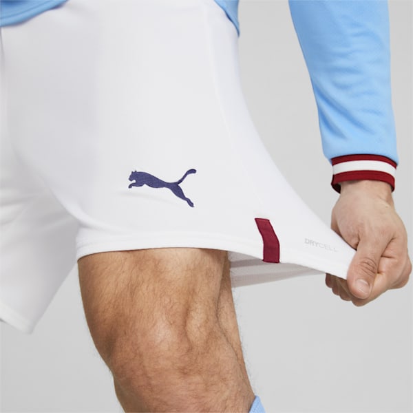 Manchester City F.C. Men's Replica Shorts, Puma White-Intense Red, extralarge-IDN