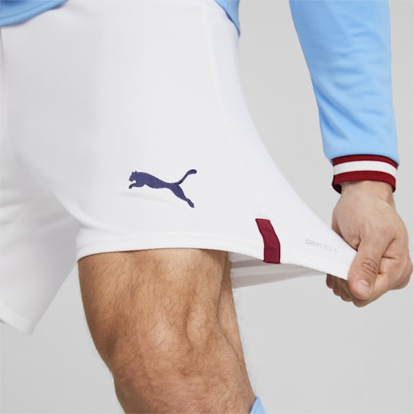 Manchester City F.C. Men's Replica Shorts, Puma White-Intense Red