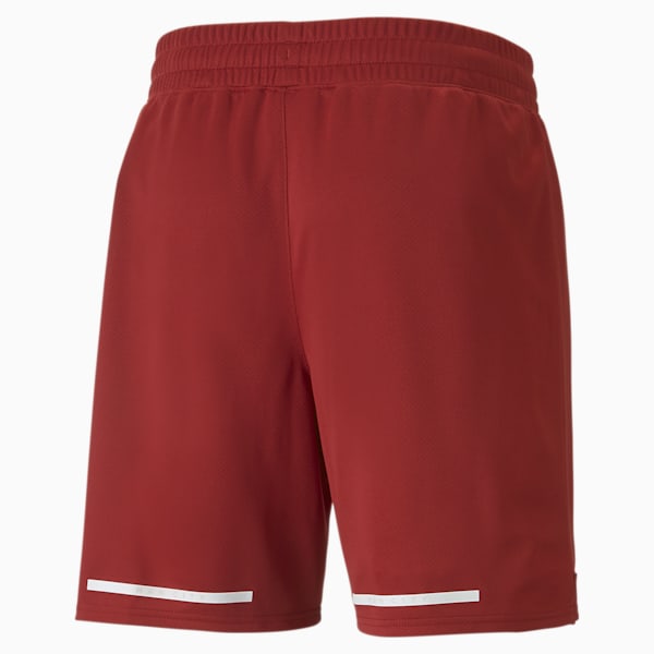 Manchester City F.C. Men's Football Replica Shorts, Intense Red-Puma White, extralarge-IND