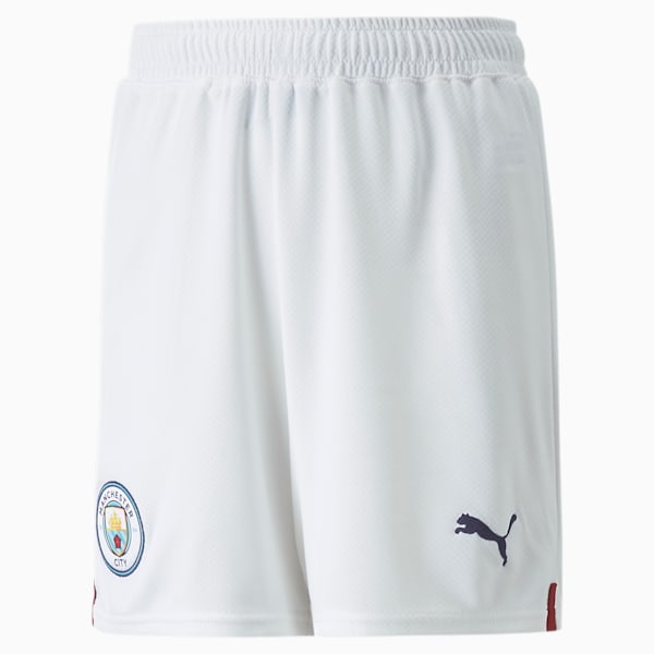 Manchester City F.C. 22/23 Replica Shorts Youth, Puma White-Intense Red, extralarge-GBR
