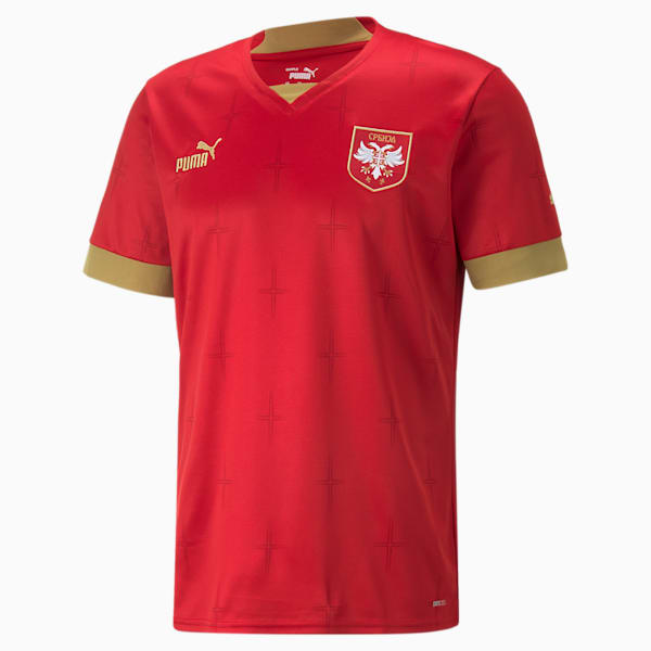 Serbia Home 22/23 Replica Jersey Men, Chili Pepper-Victory Gold, extralarge-GBR