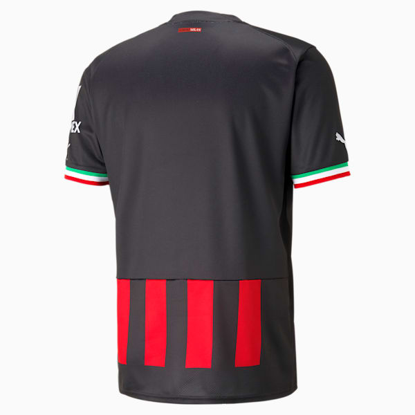 A.C. Milan Home 22/23 Replica Football Jersey Men, Puma Black-Tango Red