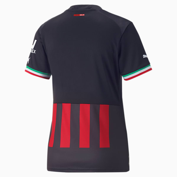 A.C. Milan Home 22/23 Replica Women's Regular Fit Jersey, Puma Black-Tango Red, extralarge-IND