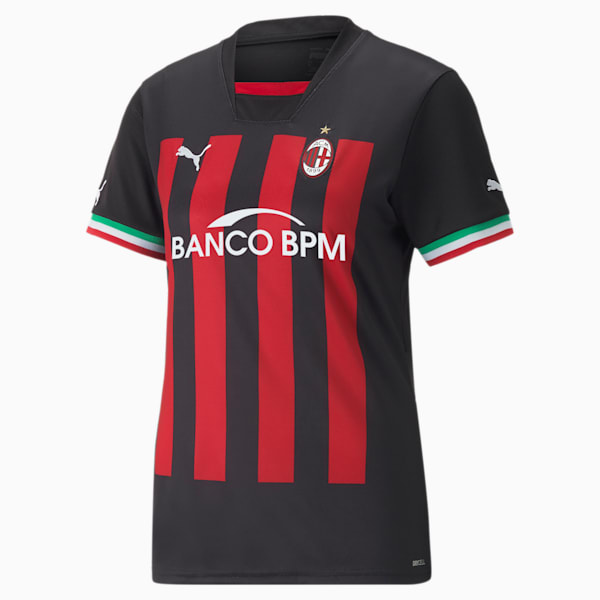 A.C. Milan Home 22/23 Replica Jersey Women, Puma Black-Tango Red, extralarge-GBR