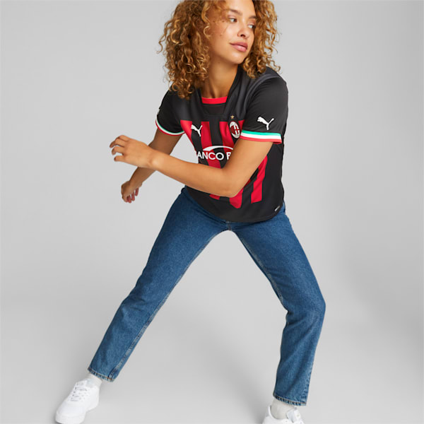 A.C. Milan Home 22/23 Replica Jersey Women, Puma Black-Tango Red, extralarge-GBR