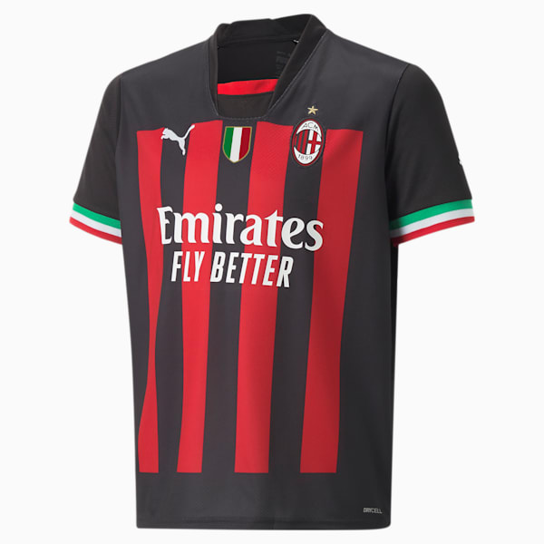 A.C. Milan Home 22/23 Replica Jersey Youth, Puma Black-Tango Red, extralarge-GBR