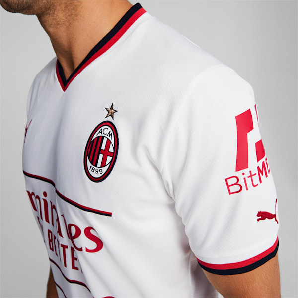 A.C. Milan Away 22/23 Replica Jersey, Puma White-Tango Red, extralarge