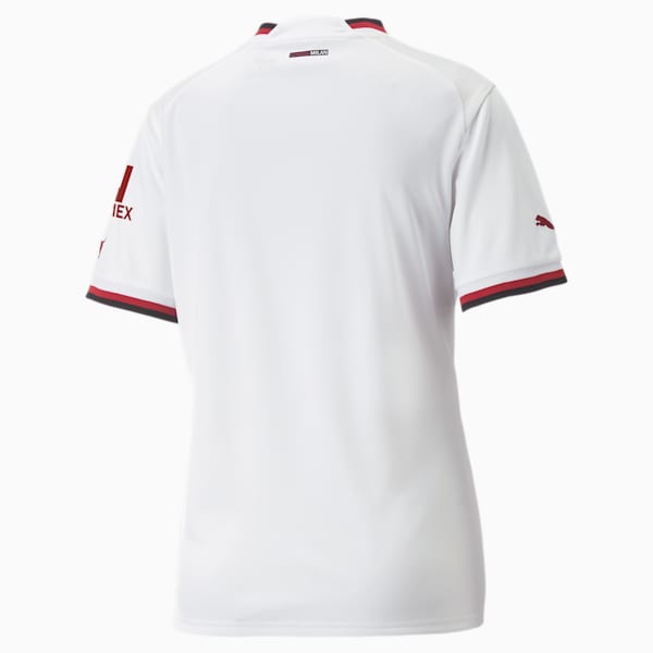 A.C. Milan Away 22/23 Replica Women's Regular Fit Jersey, Puma White-Tango Red, extralarge-IND