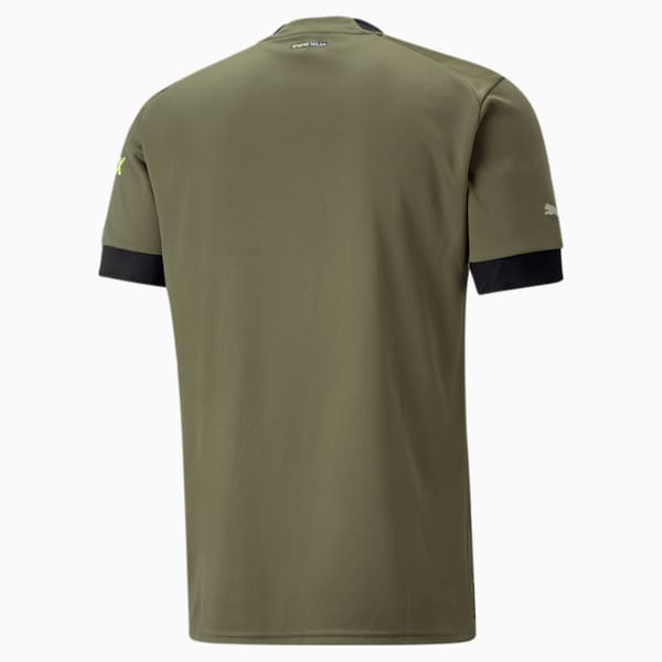 A.C. Milan 3rd Replica Men's Football Jersey, Dark Green Moss-Spring Moss, extralarge-IND