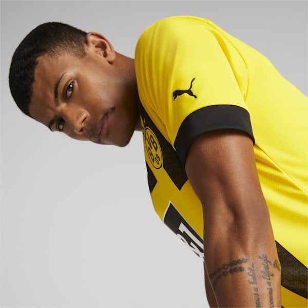 Réplica de camiseta de local del Borussia Dortmund 22/23 para hombre, Cyber Yellow