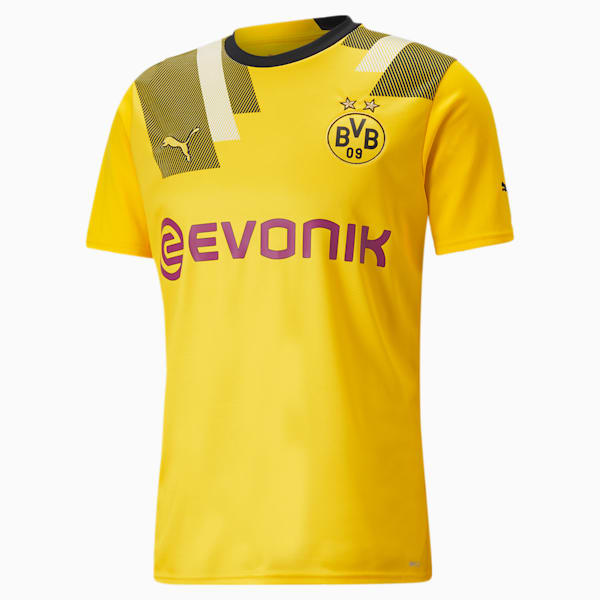 Borussia Dortmund Cup 22/23 Men's Replica Jersey, Cyber Yellow, extralarge