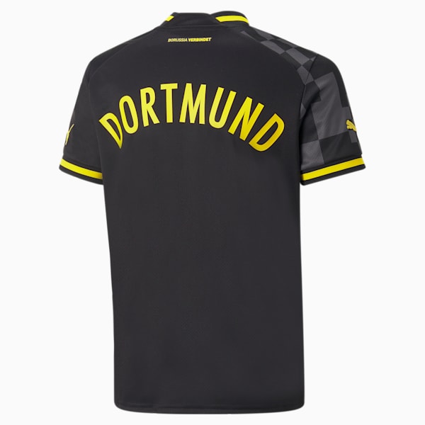 BVB AWAY Youth Replica Jersey, Puma Black-Asphalt