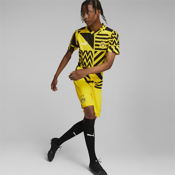Réplica de shorts Borussia Dortmund '22/'23 para hombre, Cyber Yellow