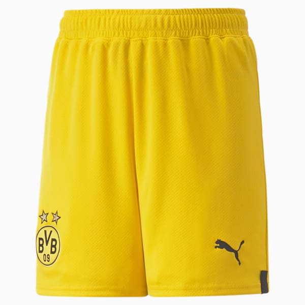 Réplica de shorts Borussia Dortmund '22/'23 para niños grandes, Cyber Yellow