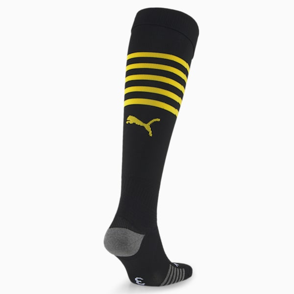 Borussia Dortmund Football Hooped Replica Socks Men, Puma Black-Cyber Yellow