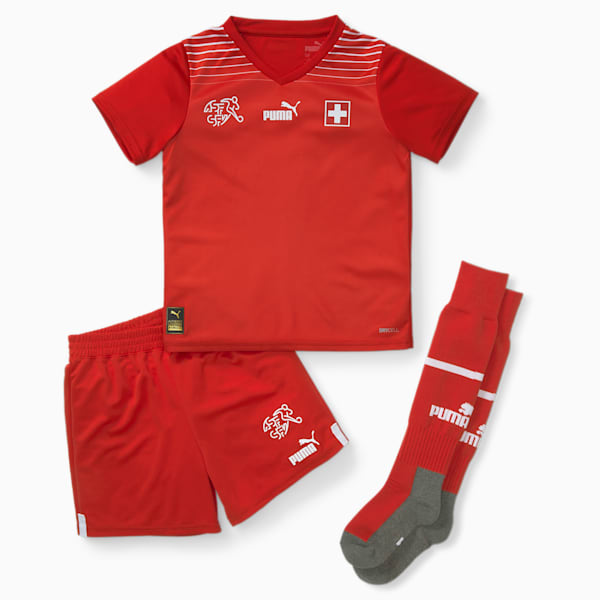 Switzerland Home 22/23 Mini Kit, Puma Red-Puma White, extralarge-GBR