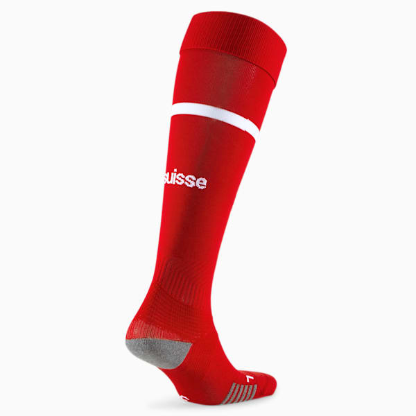 Switzerland Football Banded Replica Socks Men, Puma Red-Puma White, extralarge-GBR