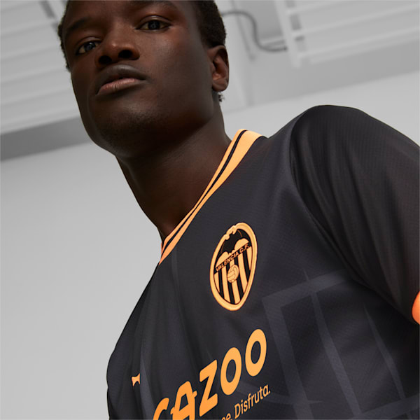 Valencia CF Away 22/23 Replica Jersey Men, Puma Black-Neon Citrus