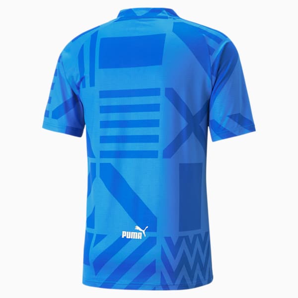 Italy Football Home Men's Prematch Jersey, Ignite Blue-Electric Blue Lemonade, extralarge