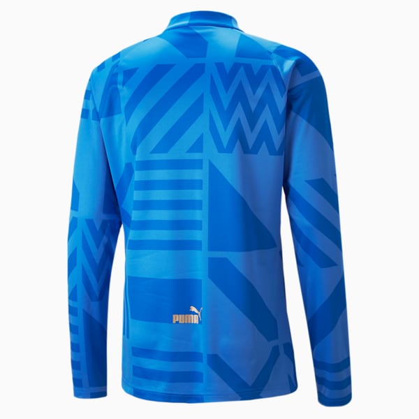 Italy Football Prematch Home Sweatshirt Men, Ignite Blue-Electric Blue Lemonade, extralarge-GBR