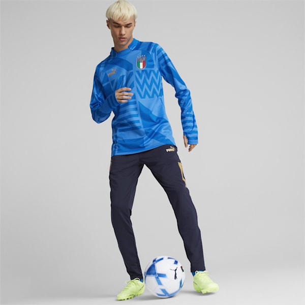 Italy Football Prematch Home Sweatshirt Men, Ignite Blue-Electric Blue Lemonade, extralarge-GBR
