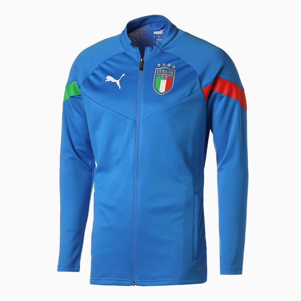 メンズ FIGC イタリア プレーヤー トレーニング ジャケット, Ultra Blue-Puma White