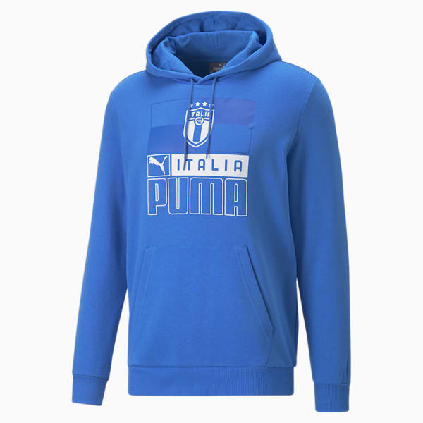 Sudadera con Gorra para hombre ftblCore Italia, Ultra Blue-Puma White, extralarge