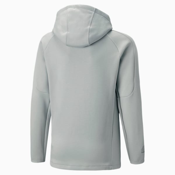 Olympique de Marseille Football Casuals Hooded Jacket Youth, Harbor Mist-Limoges