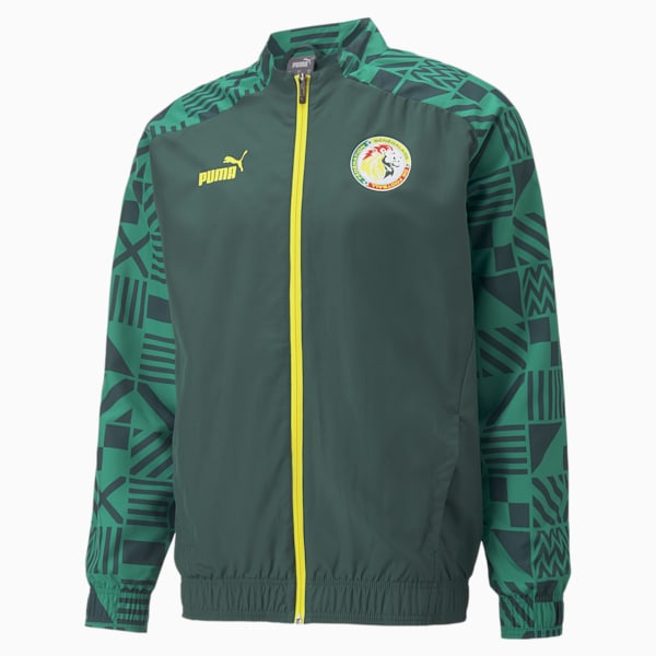 Senegal Football Prematch Jacket Men, June Bug-Pepper Green