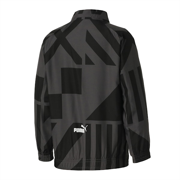 A.C. Milan Football Prematch Jacket Youth, Puma Black-Asphalt