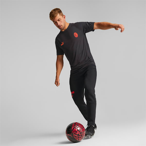A.C. Milan Football Casuals Tee Men, Puma Black-Asphalt