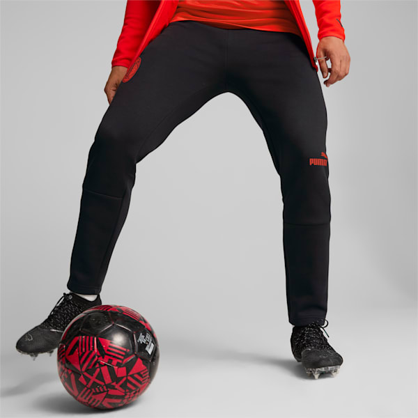 A.C. Milan Football Casuals Pants Men, Puma Black-Asphalt