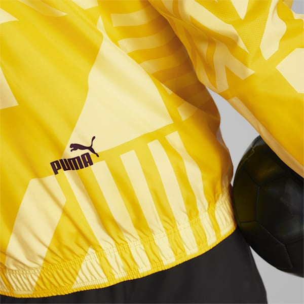 Borussia Dortmund Football Prematch Jacket Men, Cyber Yellow