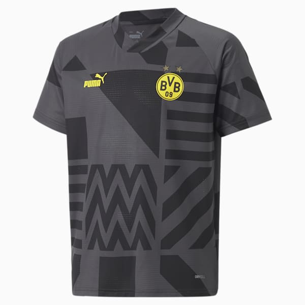 Borussia Dortmund Football Prematch Jersey Youth, Puma Black-Asphalt