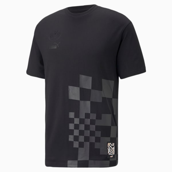 Borussia Dortmund ftblCulture Men's T-Shirt, Puma Black-Asphalt, extralarge-IND