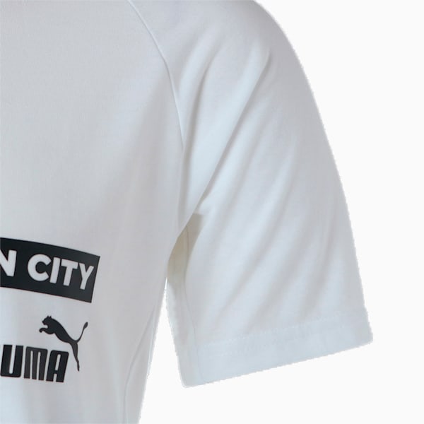 メンズ マンチェスター シティー MCFC カジュアル 半袖 Tシャツ, Puma White-Puma Black