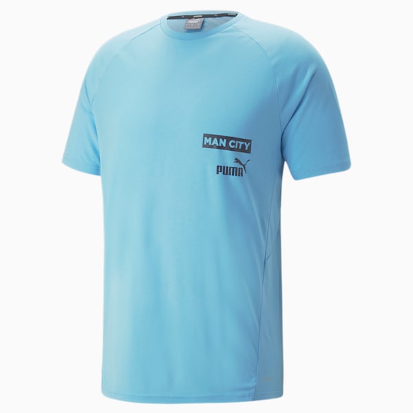 メンズ マンチェスター シティー MCFC カジュアル 半袖 Tシャツ, Team Light Blue-Parisian Night