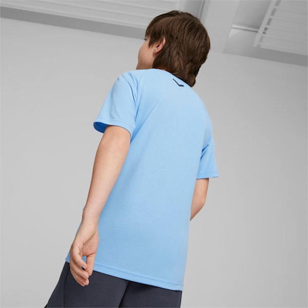 Manchester City F.C. Casuals Football Tee Youth, Team Light Blue-Parisian Night