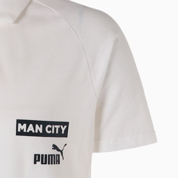 メンズ マンチェスター シティー MCFC カジュアル ポロシャツ, Puma White-Puma Black