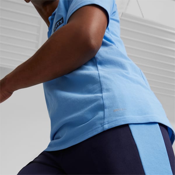 Manchester City F.C. Casuals Football Polo Men, Team Light Blue-Parisian Night