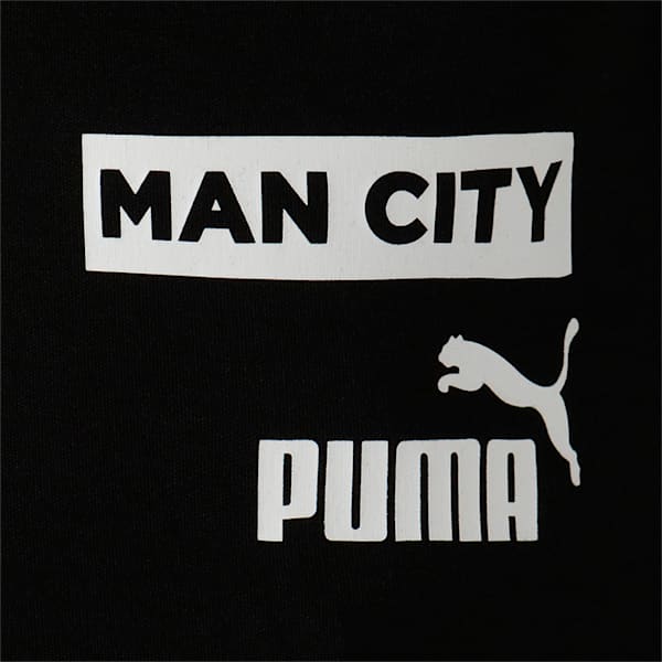 メンズ マンチェスター シティー MCFC カジュアル フーディー ジャケット, Cotton Black-Puma White