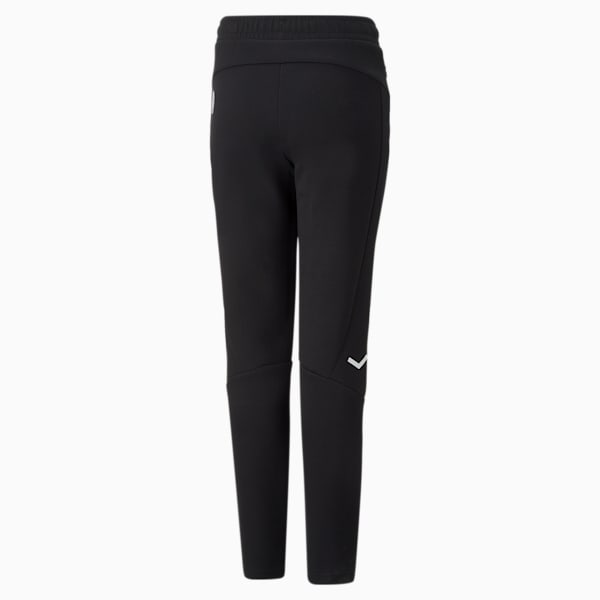 Manchester City F.C. Football Casuals Pants Youth, Cotton Black-Puma White, extralarge-GBR