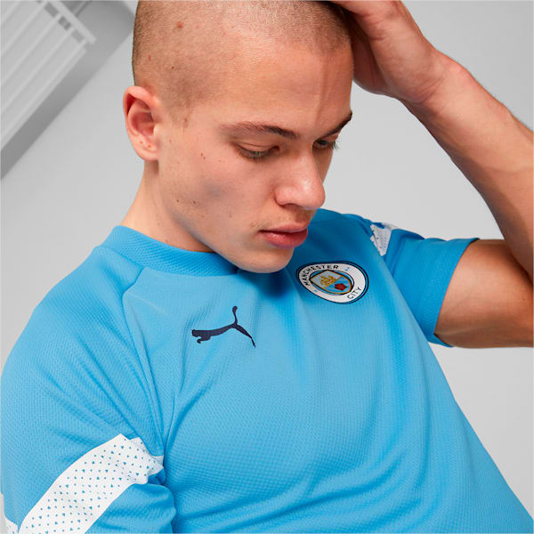 メンズ マンチェスター シティー MCFC トレーニング 半袖 シャツ, Team Light Blue-Puma White, extralarge-JPN