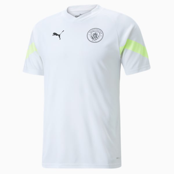Manchester City F.C. Men's Football Training Jersey, Puma White-Fizzy Light, extralarge-IND